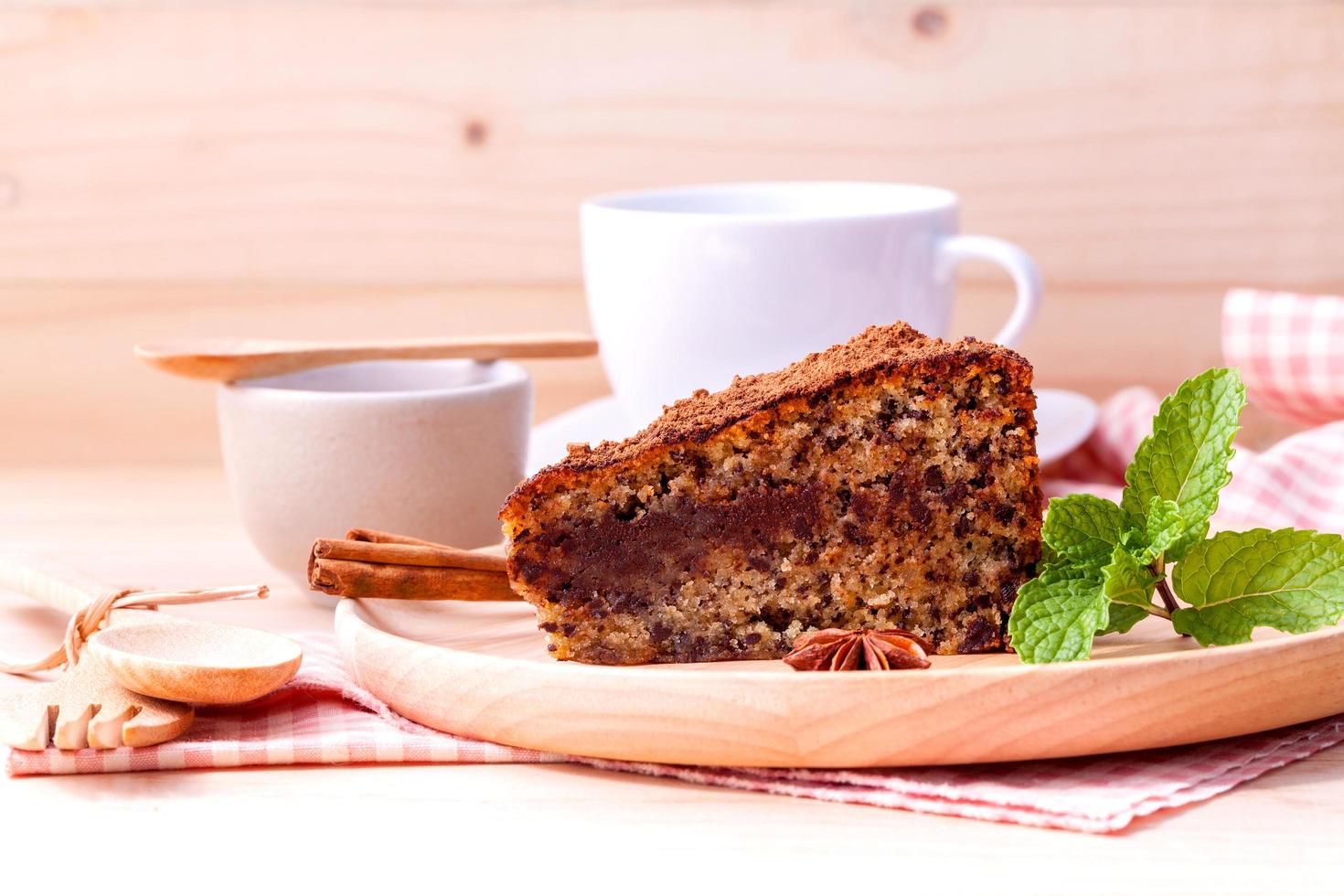 Kuchen mit Kaffee foto