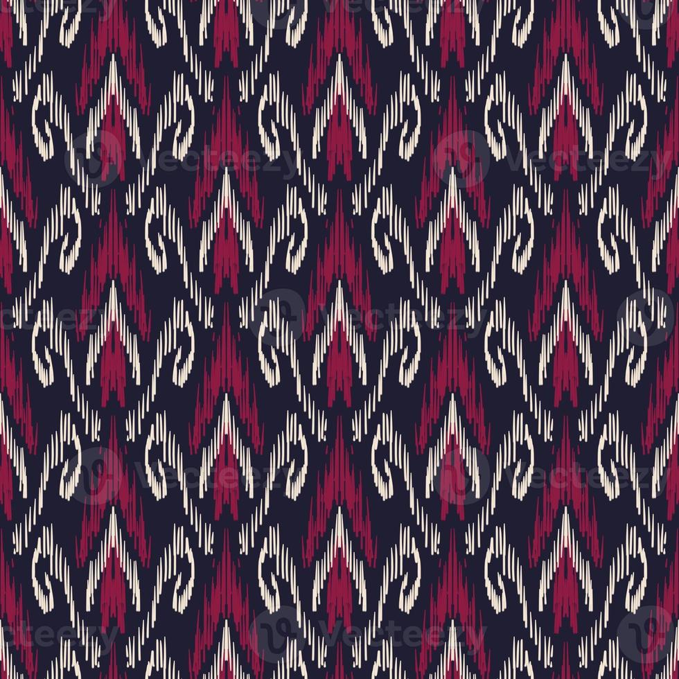 ethnisch Ikat Muster geometrisch einheimisch Stammes- Boho Motiv aztekisch Textil- Stoff Teppich Mandalas afrikanisch amerikanisch Indien Blume foto