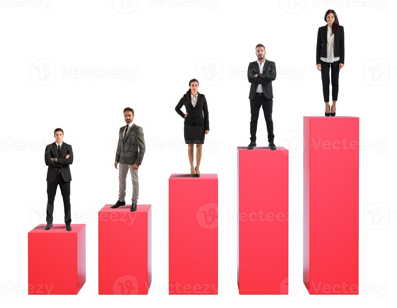 Mannschaft auf Statistiken foto