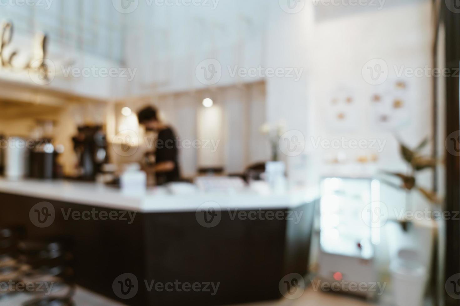 Verwischen Sie langsamen Barshop des Kaffees für Hintergrund foto