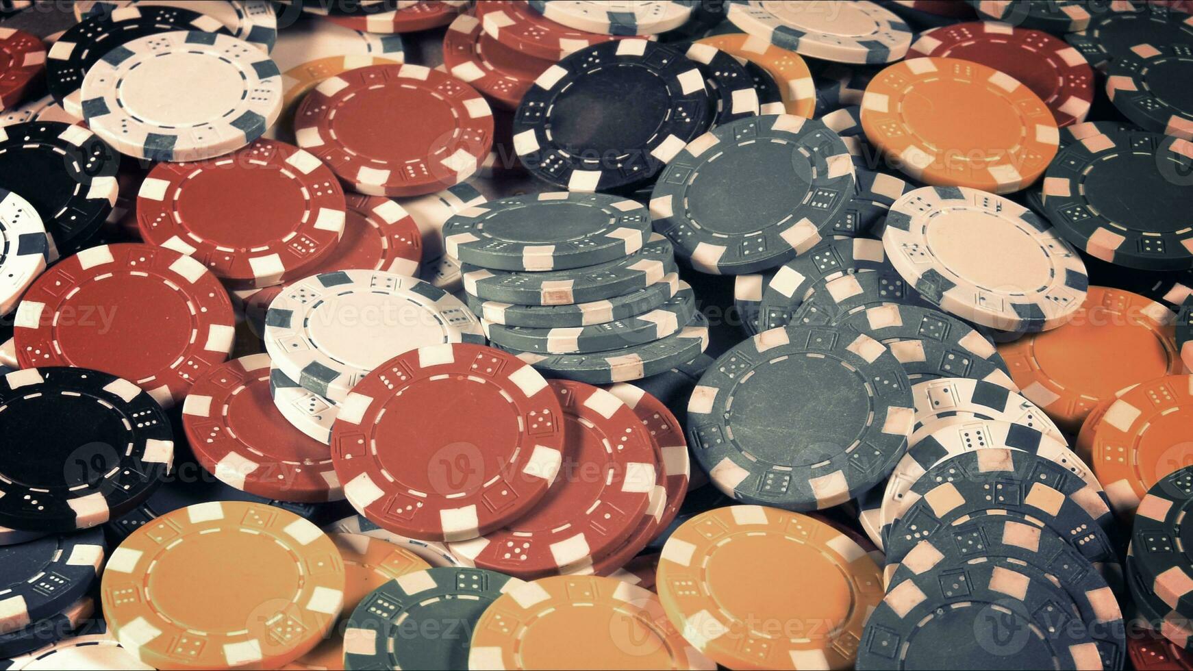 Spiel Glücksspiel Werkzeuge Geld Poker Chips foto