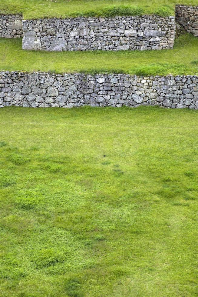 grüne terrassen in peru foto