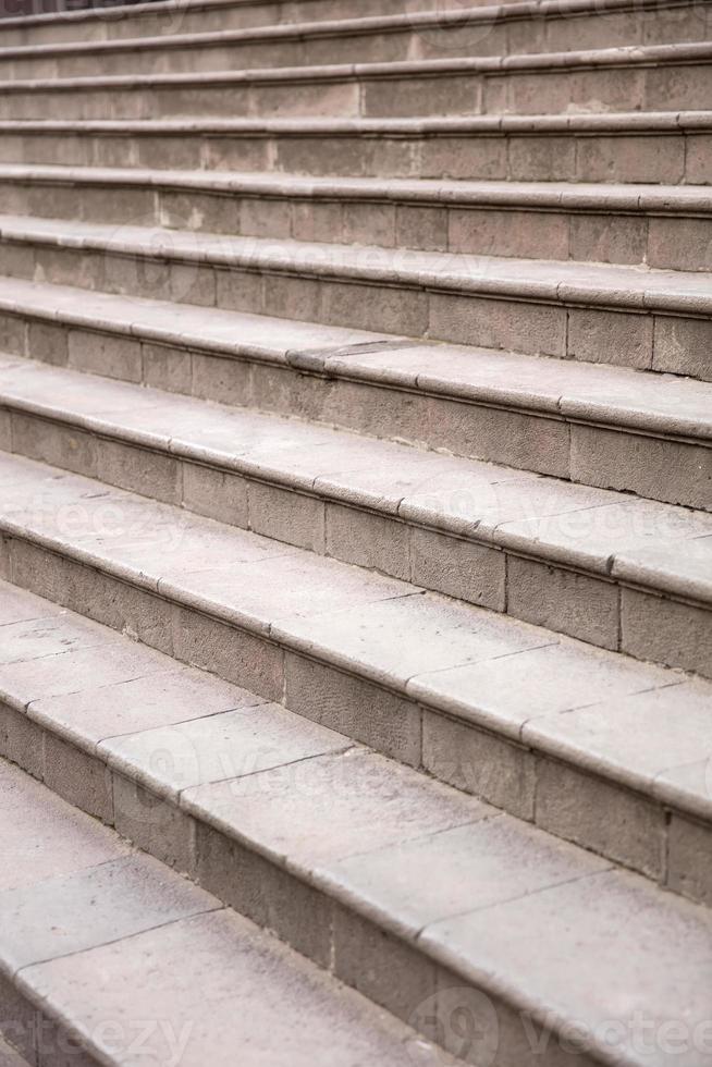 Detail der leeren Treppe foto