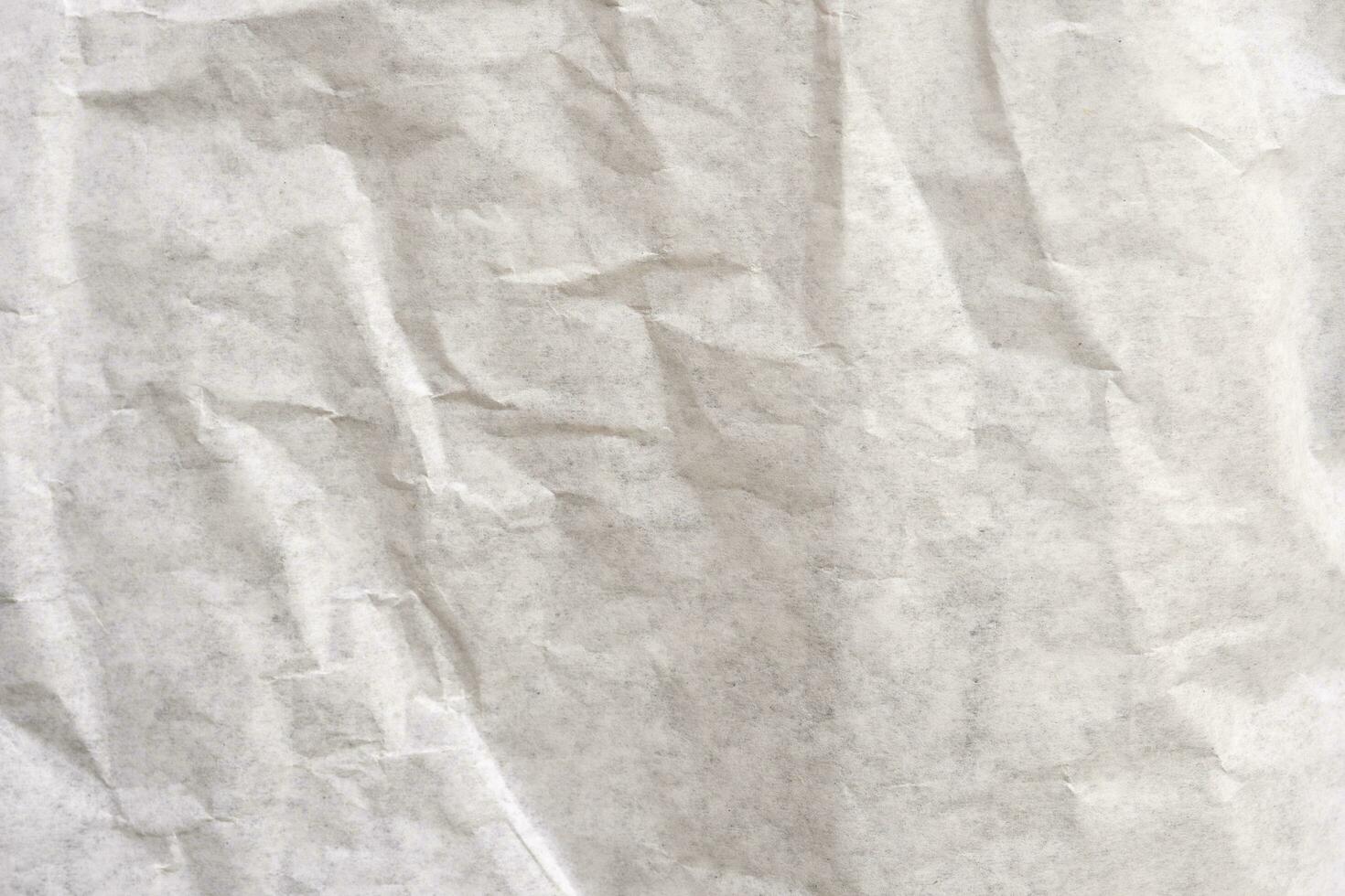 schließen oben alt zerknittert Weiß Papier Textur und Hintergrund foto