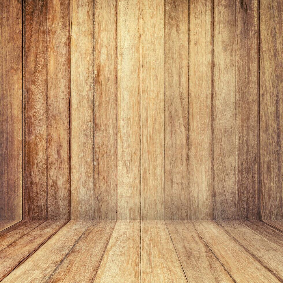 Holz Textur Hintergrund. alt Holz Mauer und Fußboden Perspektive zum Hintergrund. foto