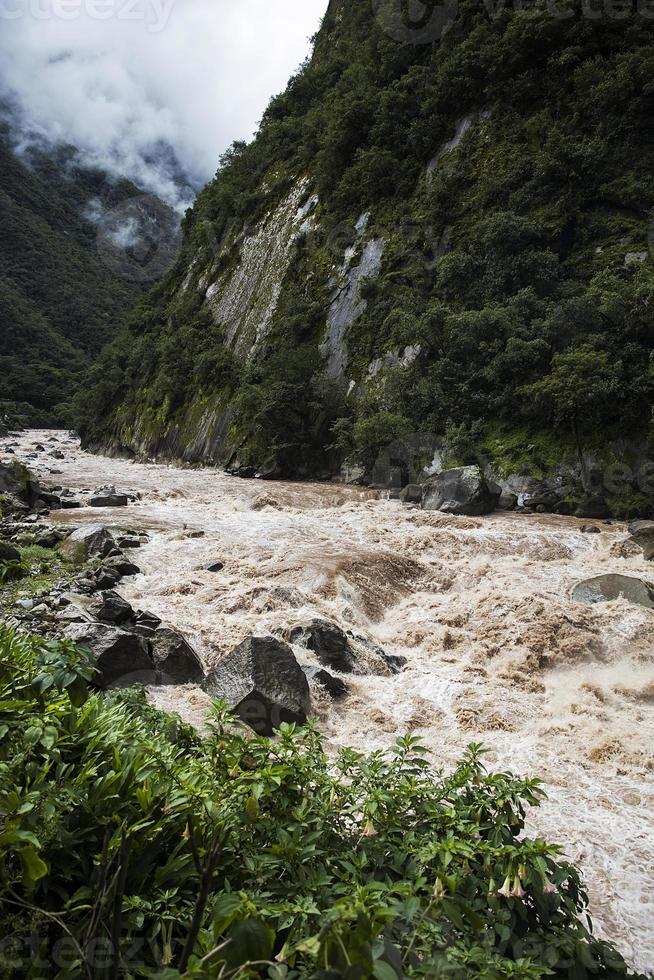 Urubamba Fluss in Peru foto