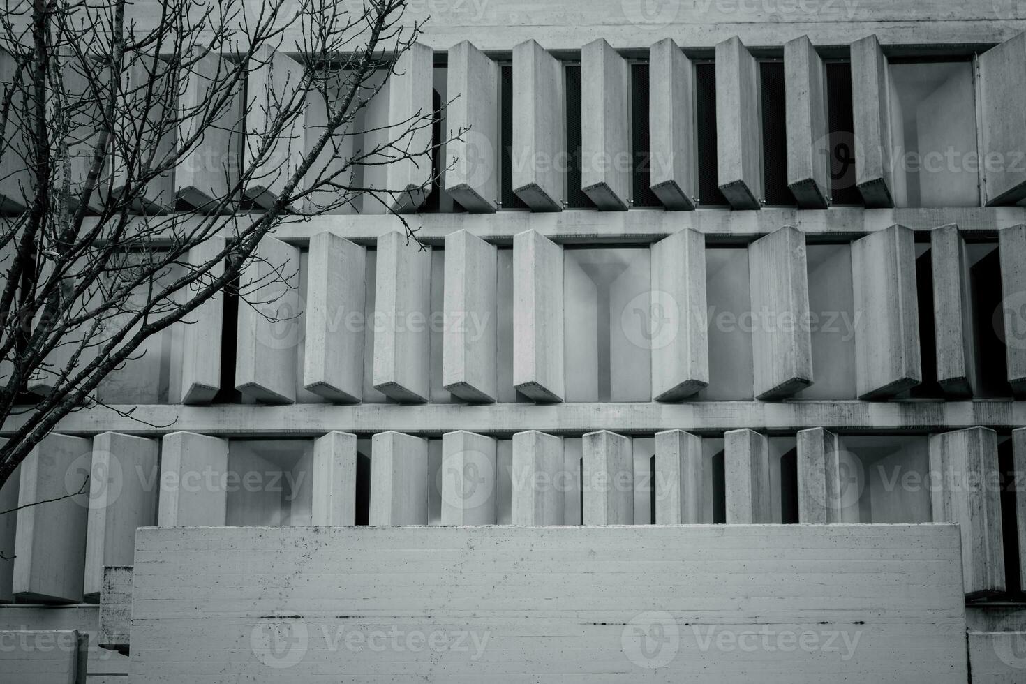 ein modern Haus Mauer von Steine foto