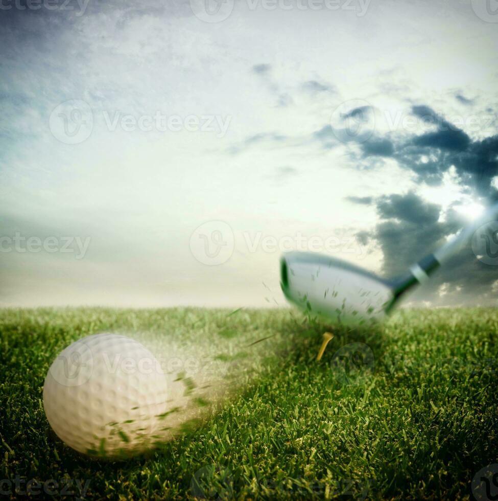 Golf schießen Aussicht foto