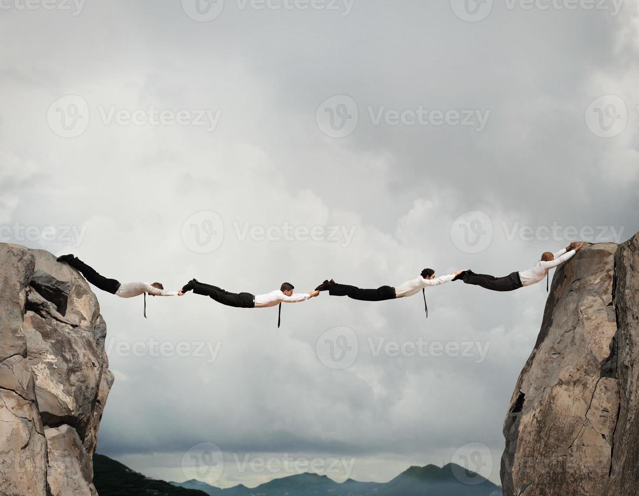 Geschäft Männer Brücke foto