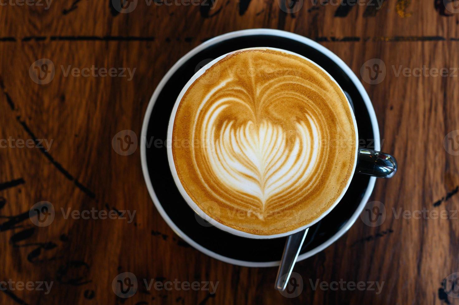Latte Art Kaffee foto