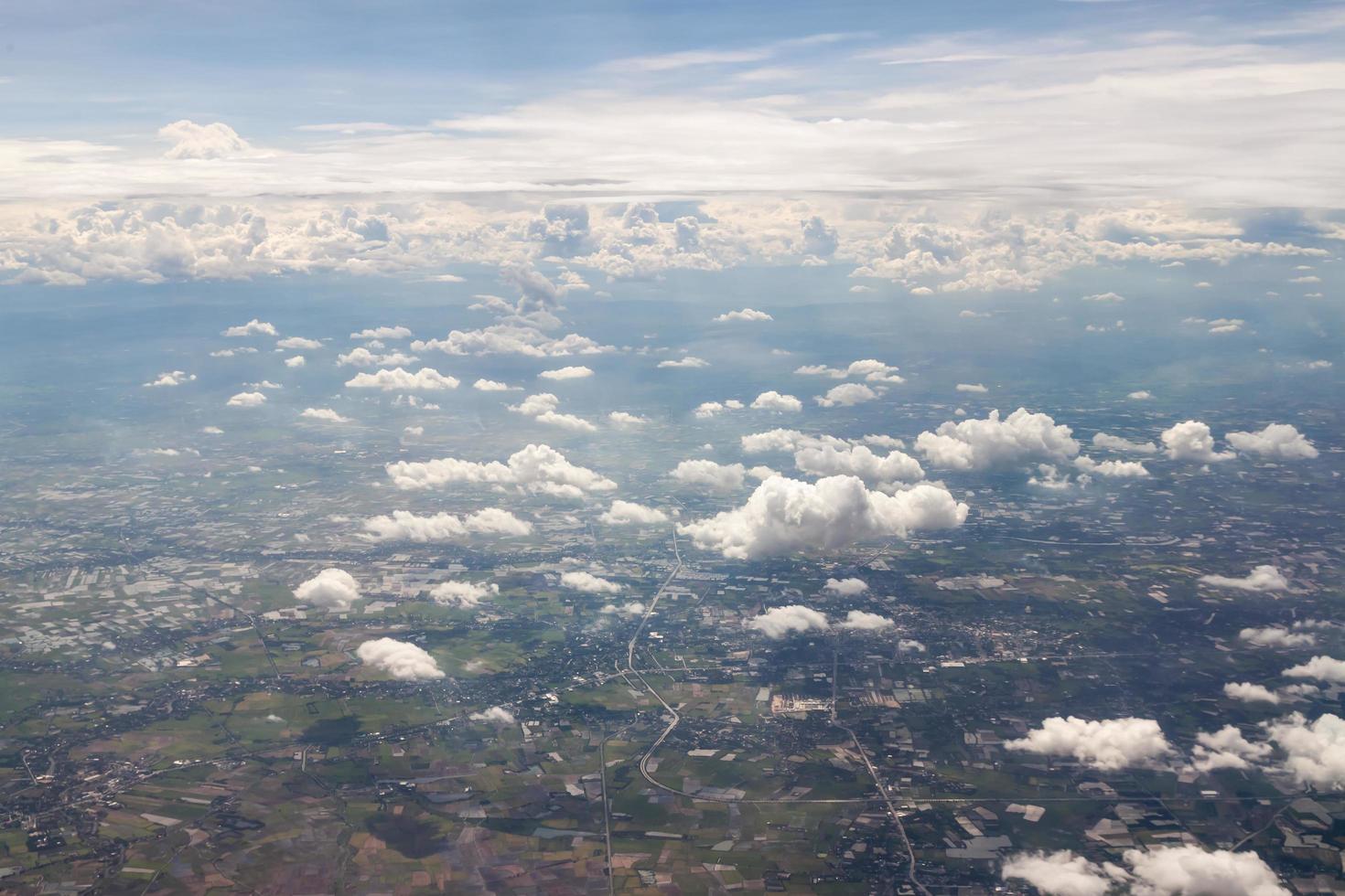 Stadt aus der Vogelperspektive foto