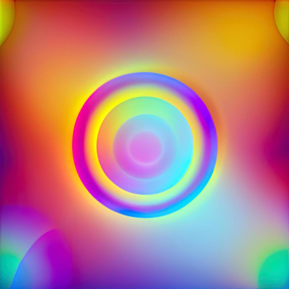 Gradient psychedelisch Kreise verwischen Orange -lila Hintergrund foto