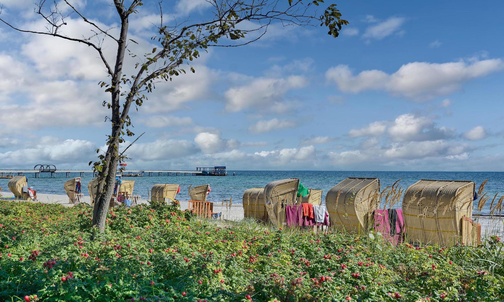 Strand beim baltisch Meer, Schleswig-Hostein, Deutschland foto