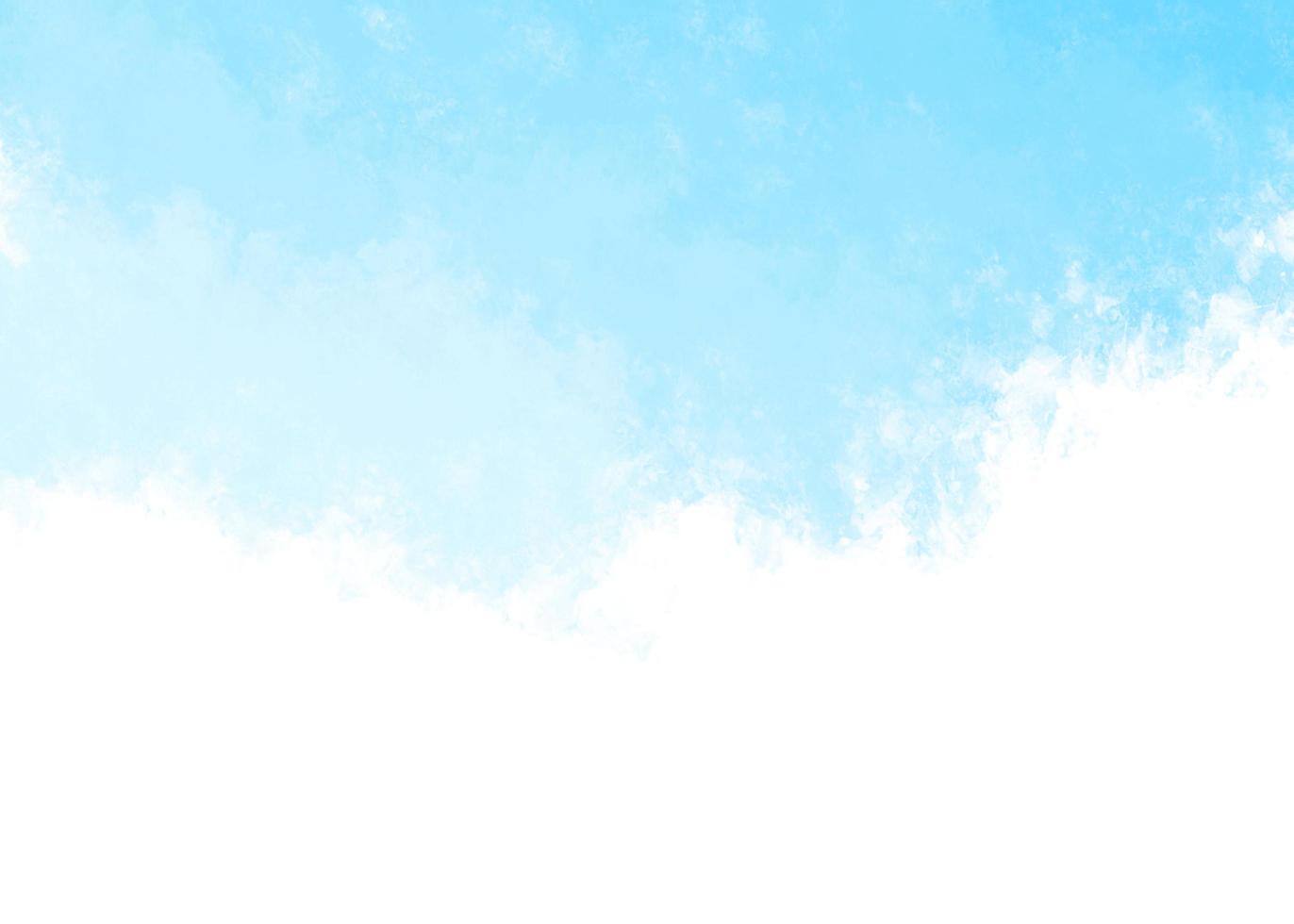 blauer himmel und wolken, handgemalter abstrakter aquarellhintergrund foto