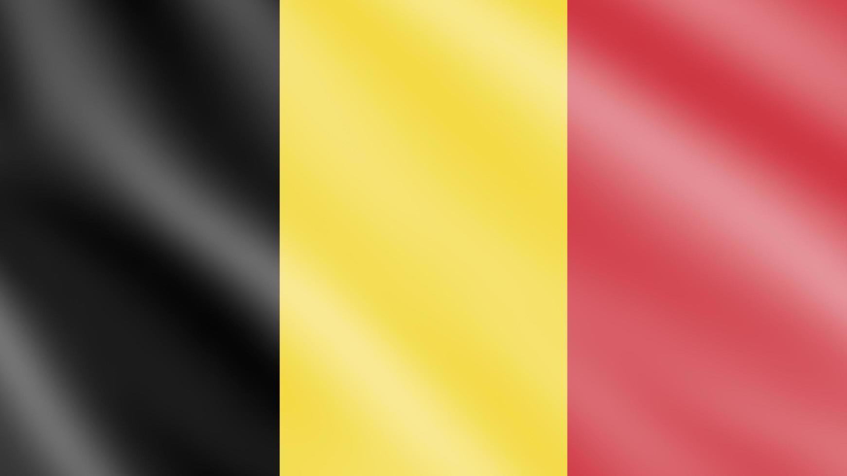 belgische Flagge weht im Wind mit 3D-Hintergrund foto