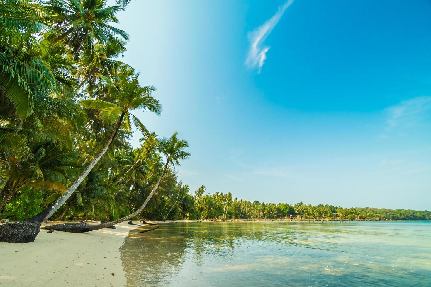 Paradiesinsel mit Strand und Meer foto