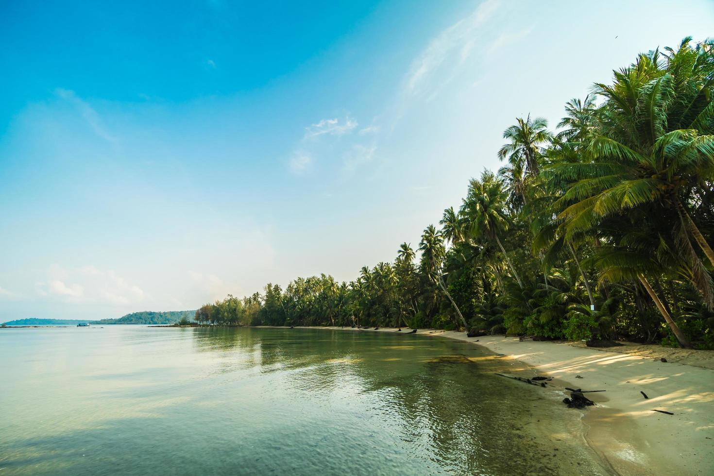 Paradiesinsel mit Strand und Meer foto