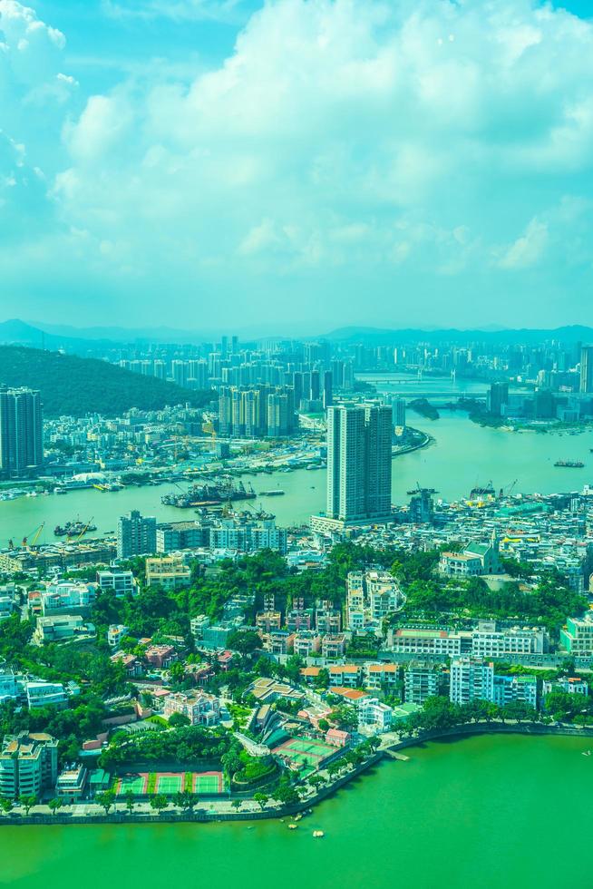 Blick auf Macau City, China foto