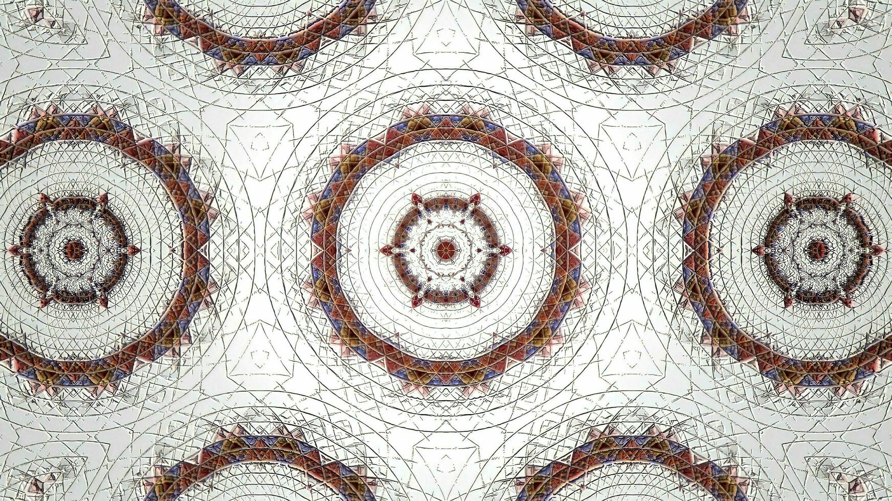 abstrakt bunt Hintergrund, nahtlos Muster Kaleidoskop foto