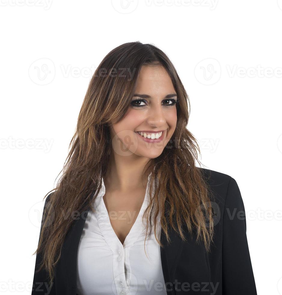 schön glücklich Geschäftsfrau foto
