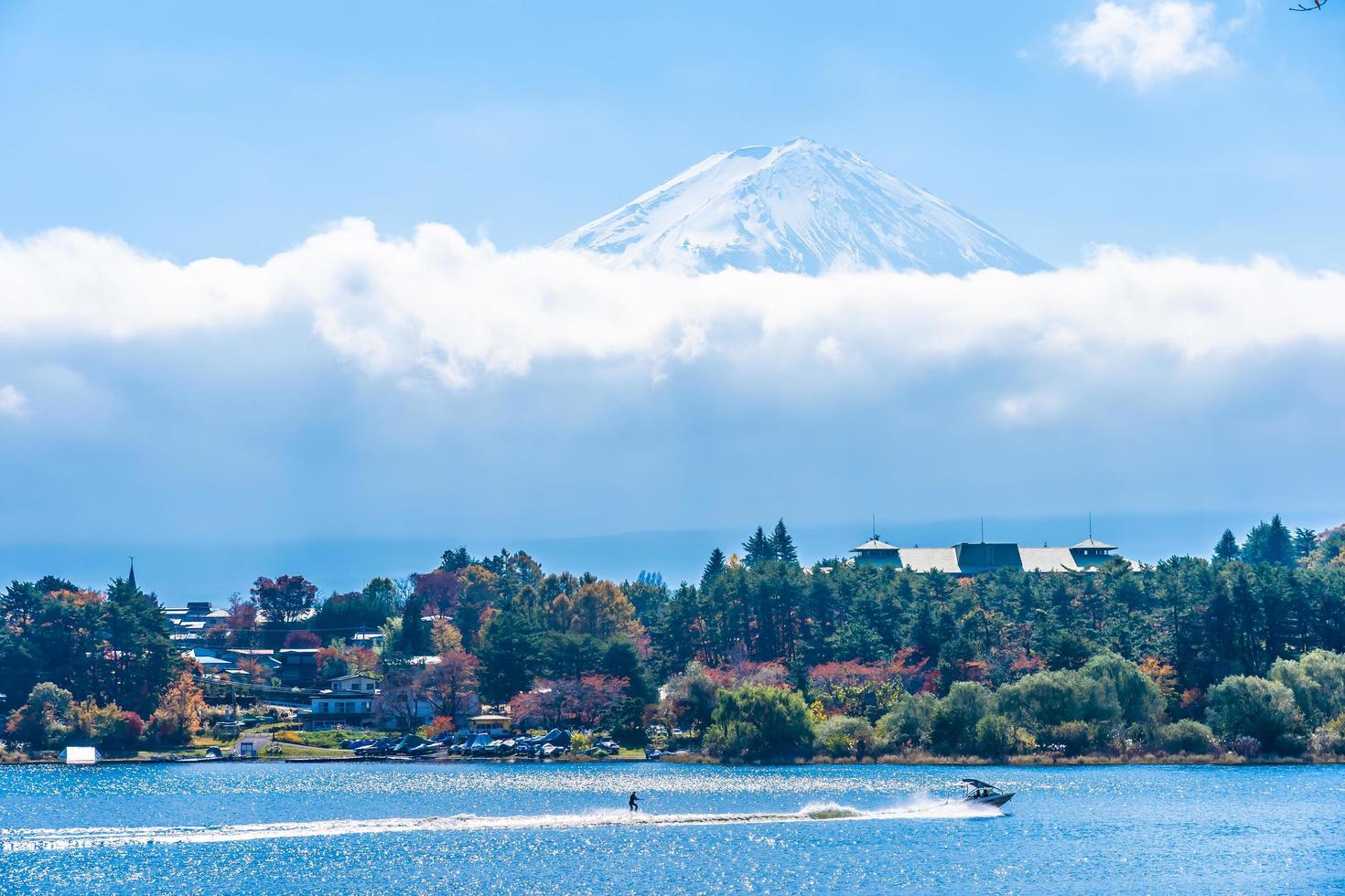 mt. Fuji mit in Yamanashi, Japan foto