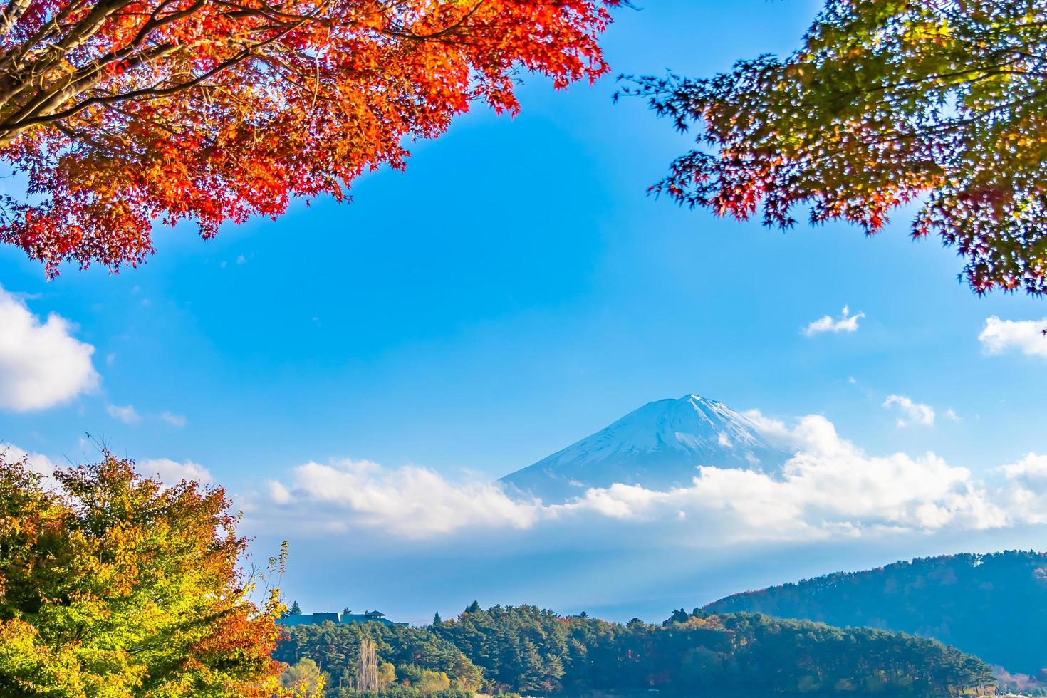 mt. Fuji mit in Yamanashi, Japan foto