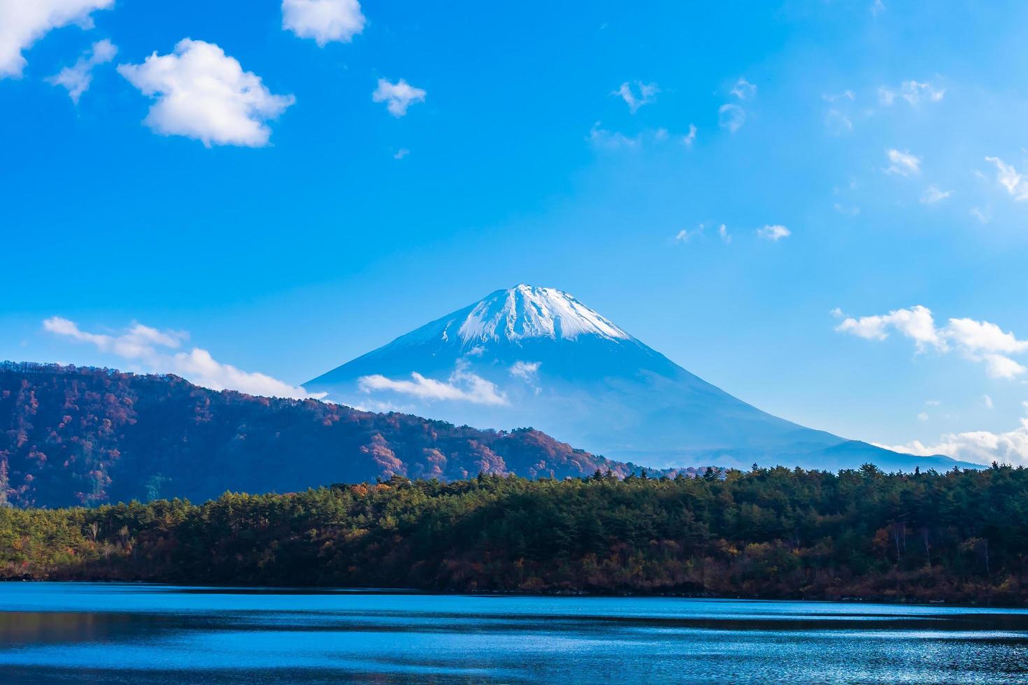 mt. Fuji mit in Yamanashi, Japan foto