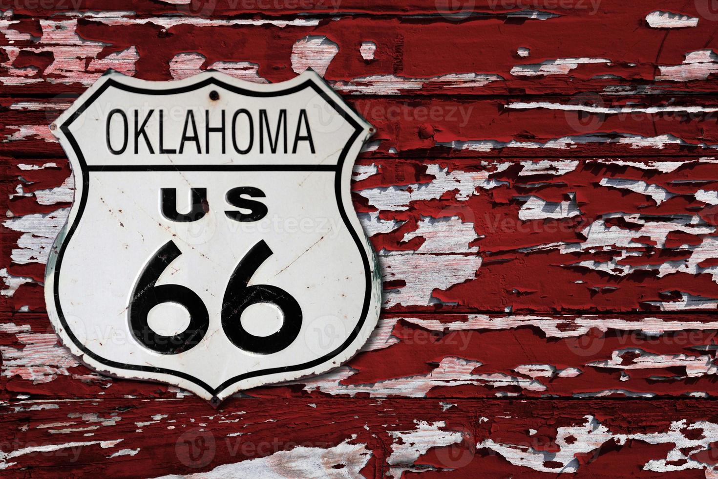 Oklahoma uns 66 Route Zeichen foto