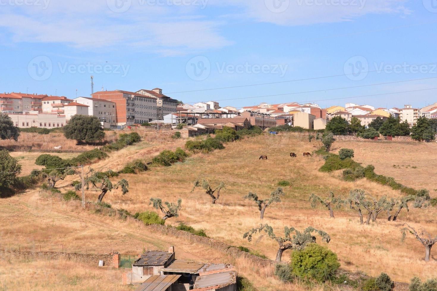 Aussicht von das Stadt Landschaft foto