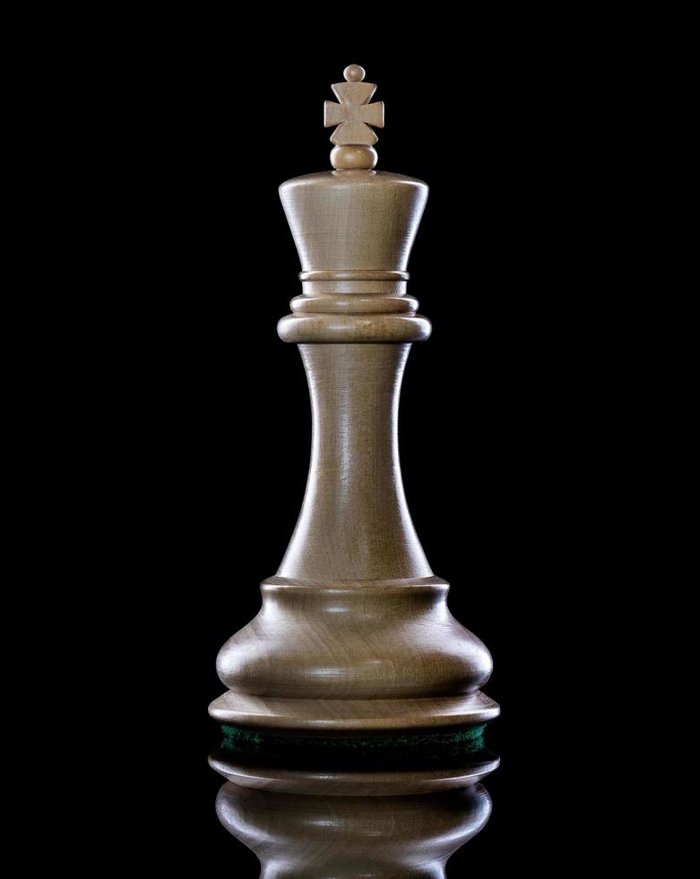weiße König Schachfigur foto
