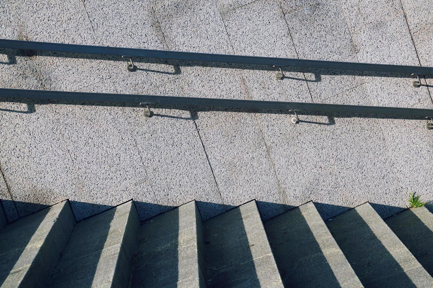 Treppenarchitektur auf der Straße foto