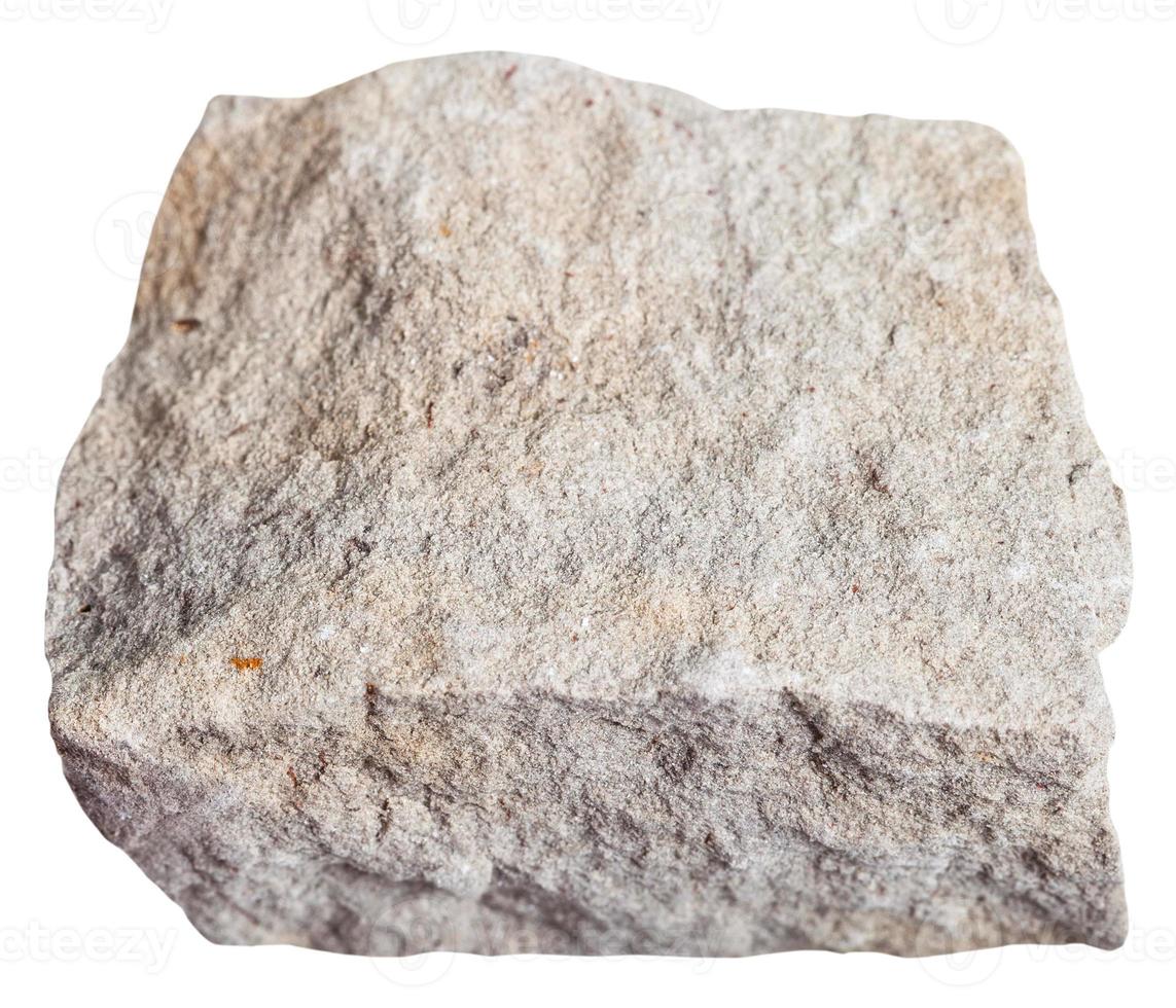 Dolomit Mineral isoliert auf Weiß foto