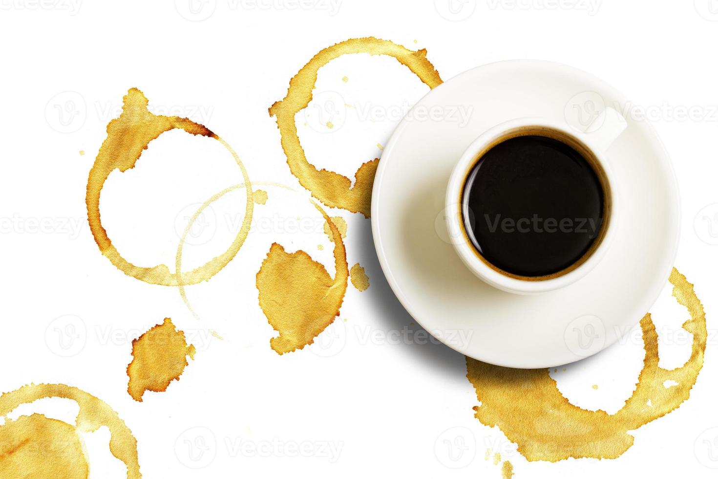 Tasse von Kaffee und das druckt foto