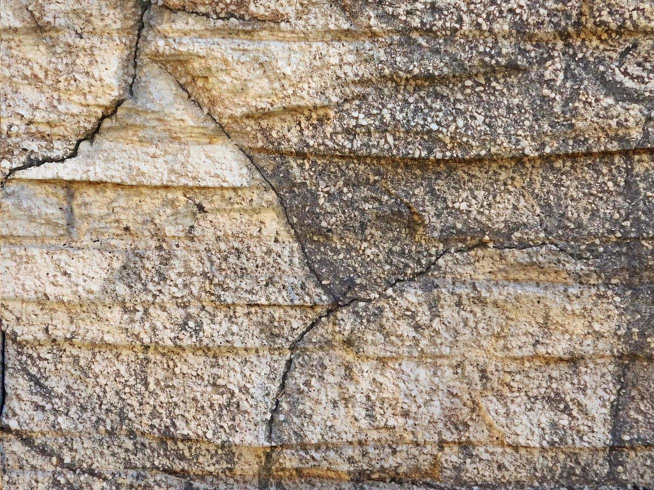 Fels- oder Steinmauer für Hintergrund oder Textur foto