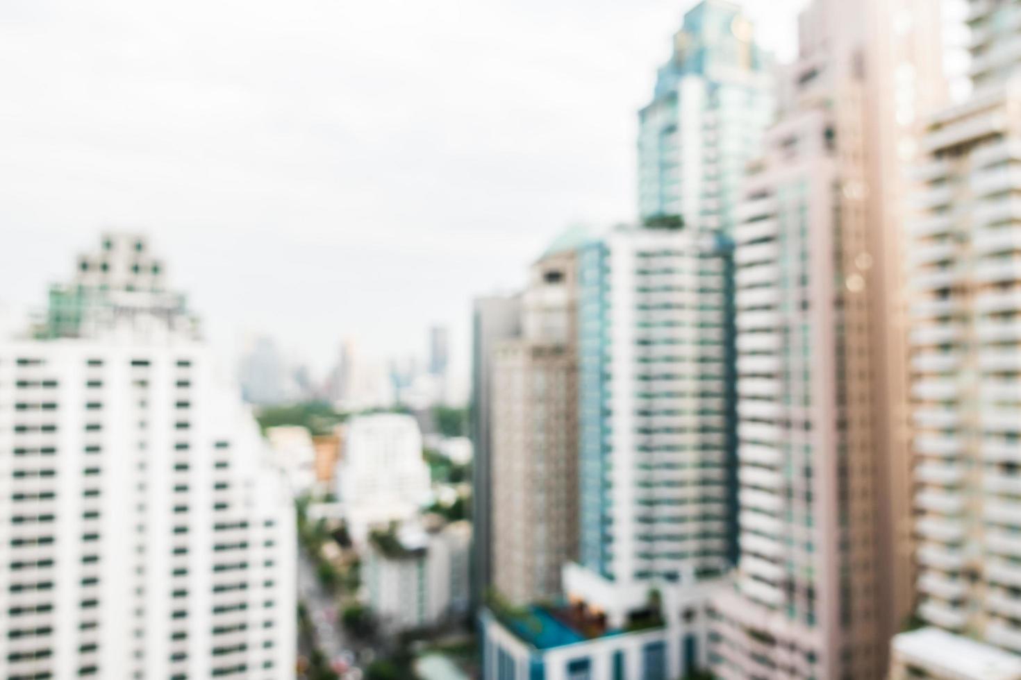 abstrakter defokussierter Bangkok-Stadthintergrund foto