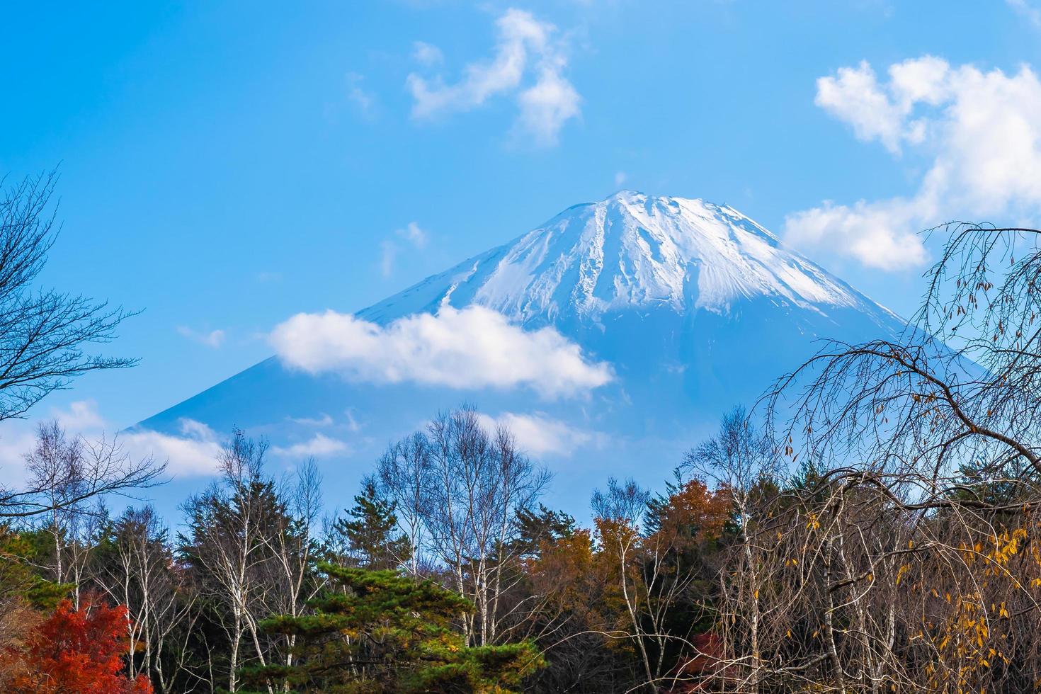 Landschaft bei mt. Fuji, Yamanashi, Japan foto