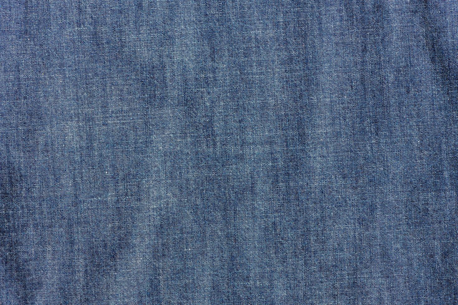 Nahansicht von chambray Jeans Textil, Stoff Hintergrund foto