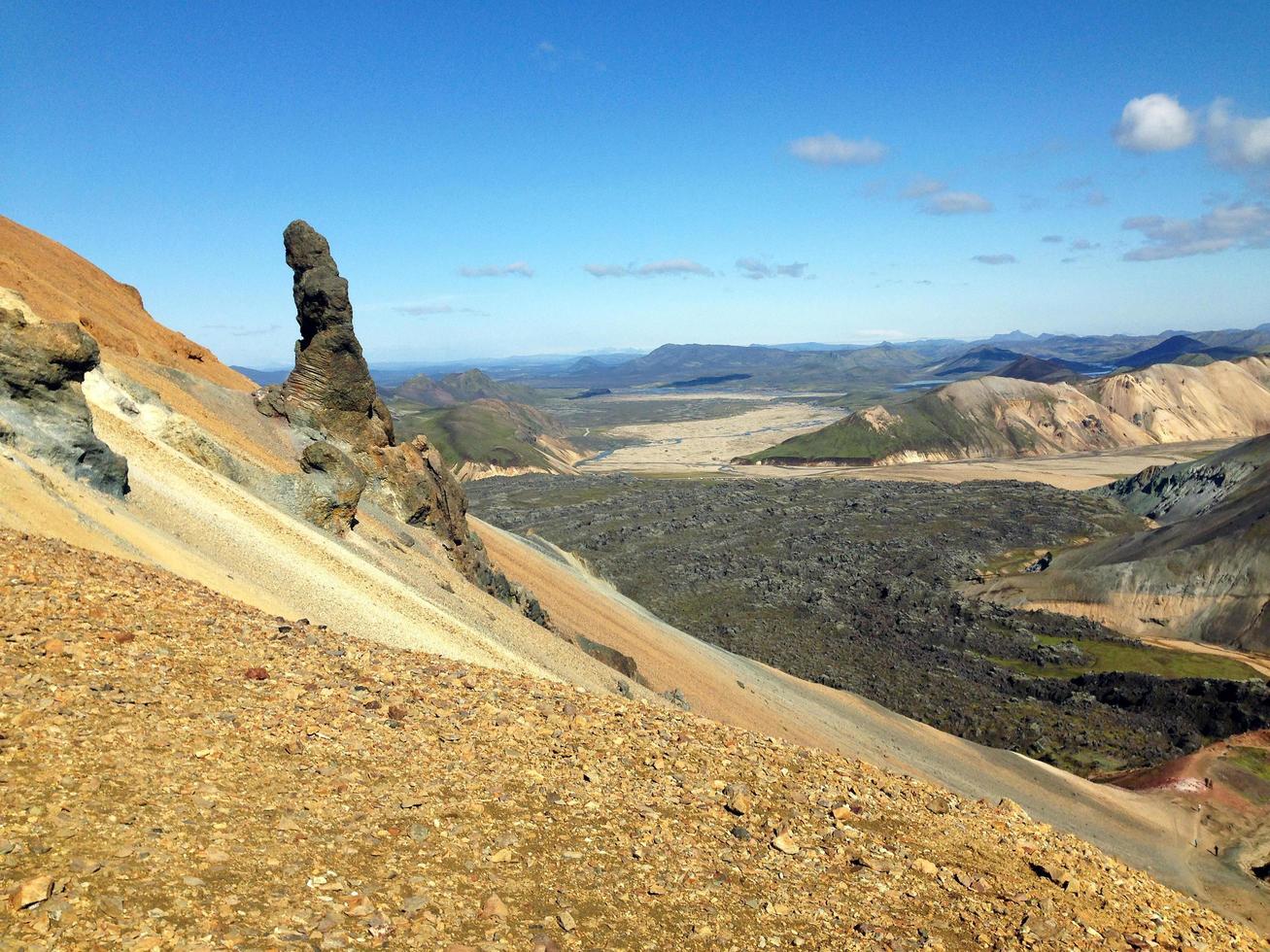 schön vulkanisch Landschaft im Laugavegur Weg foto