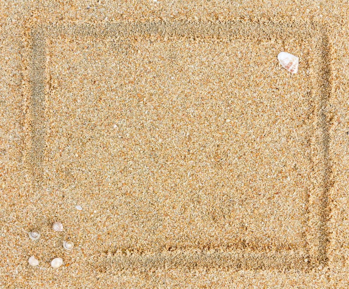 Rand Sand wie Hintergrund foto