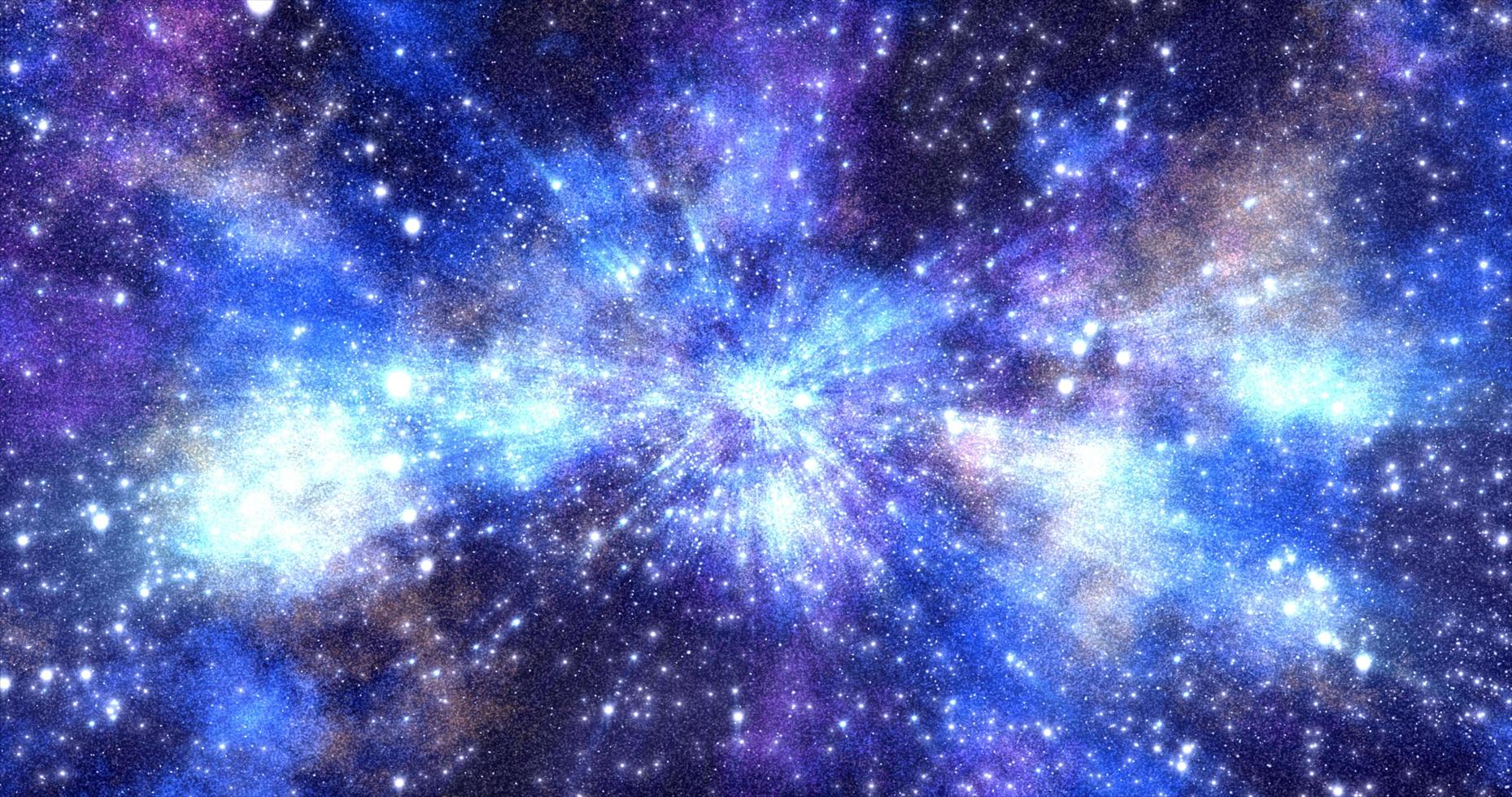 abstrakt Raum Hintergrund von das Galaxis und hell glühend Sterne und Konstellationen. Video 4k foto
