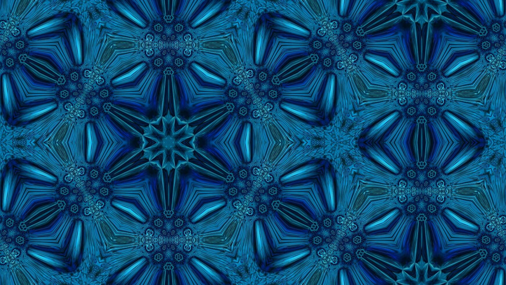 3d Illustration Hintergrund von mehrfarbig glänzend Kaleidoskop Ornament foto