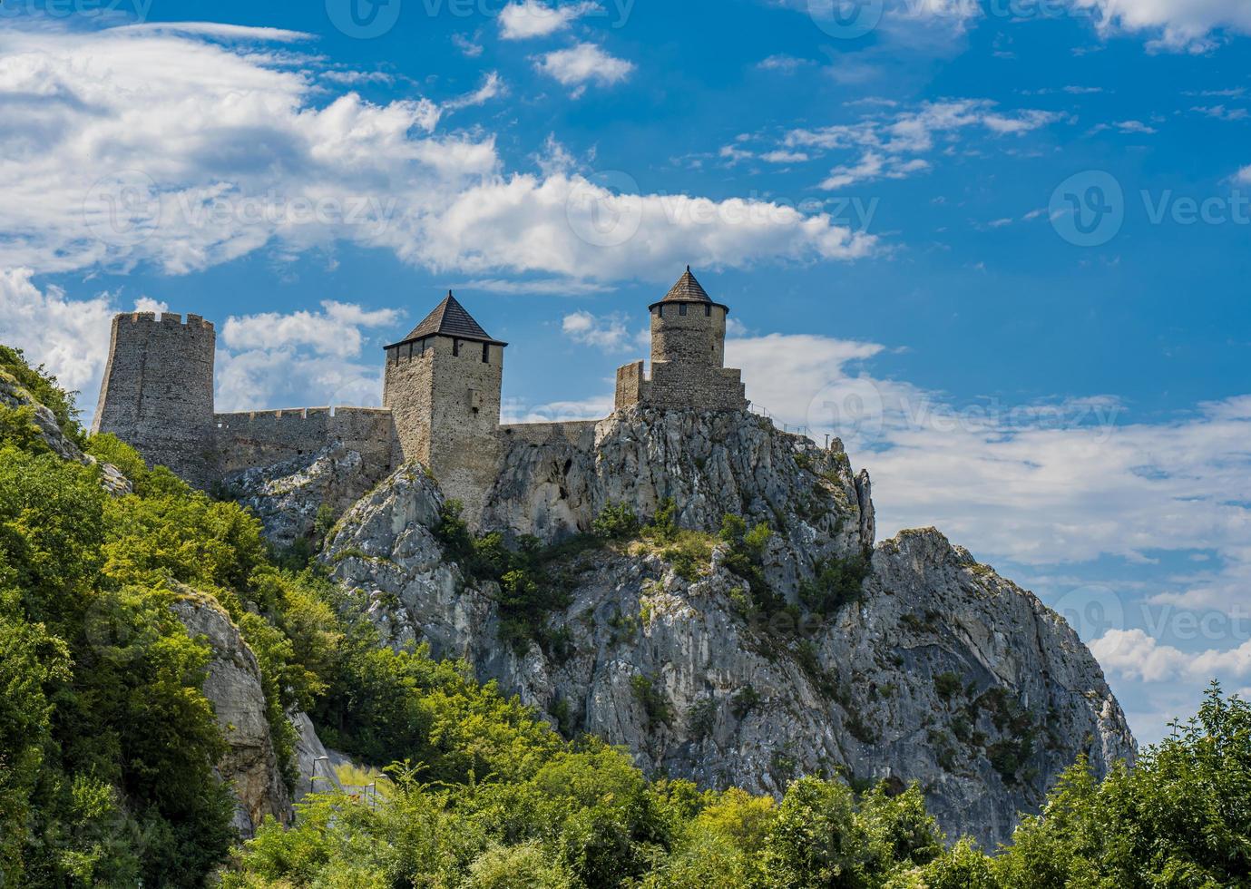 Golubac Festung in Serbien foto