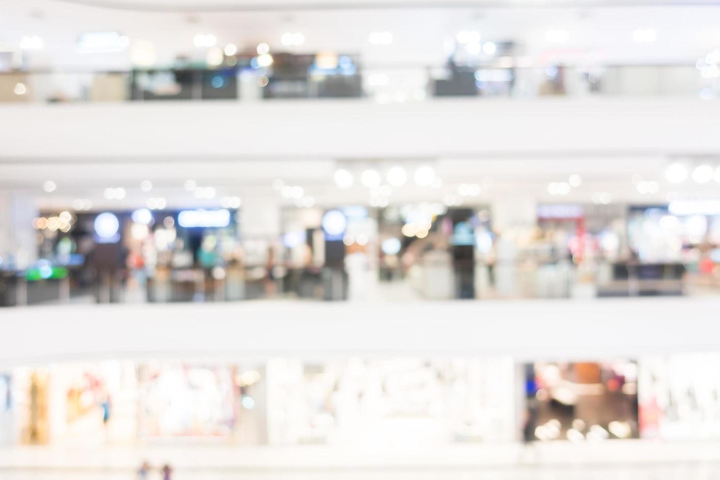 abstrakter defokussierter Einkaufszentrumhintergrund foto