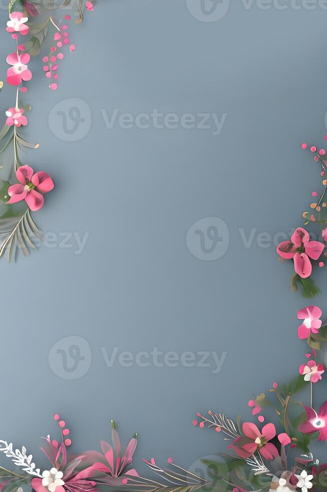 bunt einfach Blumen- Dekoration, winzig Blume Illustration, Hintergrund Vorlage, kreativ Anordnung von Natur und Blumen. gut zum Banner, Hochzeit Karte Einladung Entwurf, Design Element, und andere. foto