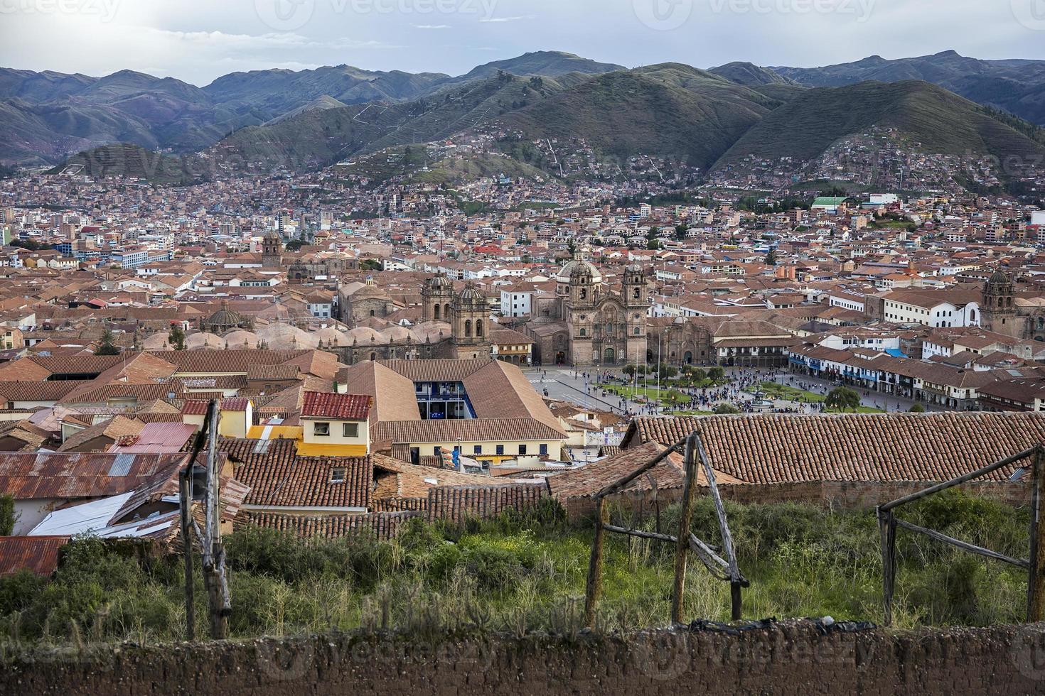 Stadt Cusco in Peru foto