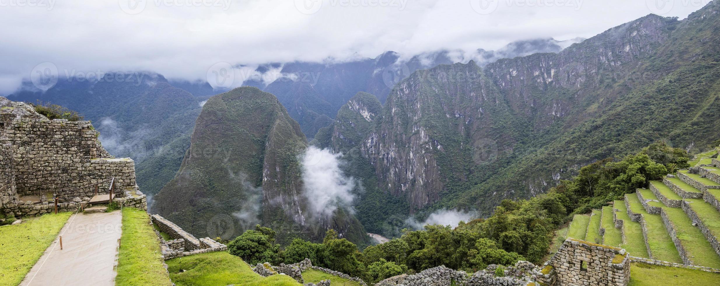 Machu Picchu Ruinen in Peru foto