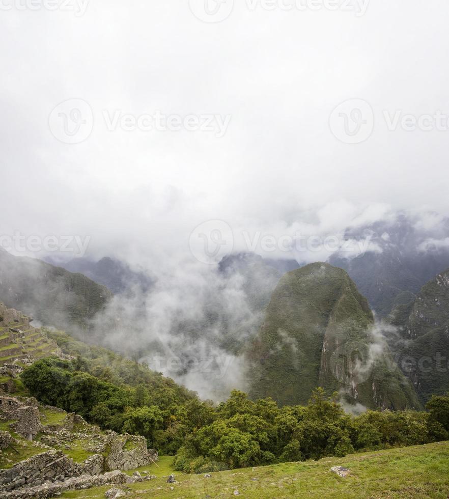 Machu Picchu Ruinen in Peru foto