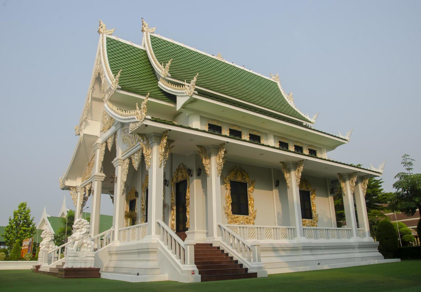 Seite Aussicht von das Kirche beim wat bot Sam khok, Pfad thani Provinz foto