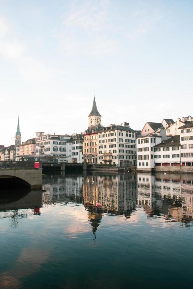 Stadtbild der Stadt Zürich, Schweiz foto