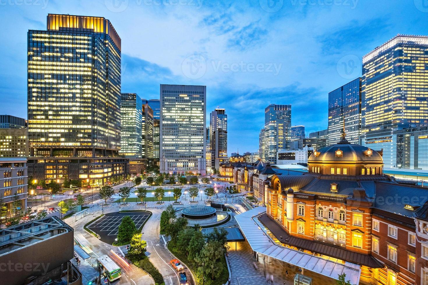 Skyline der Stadt Tokio, Japan. foto